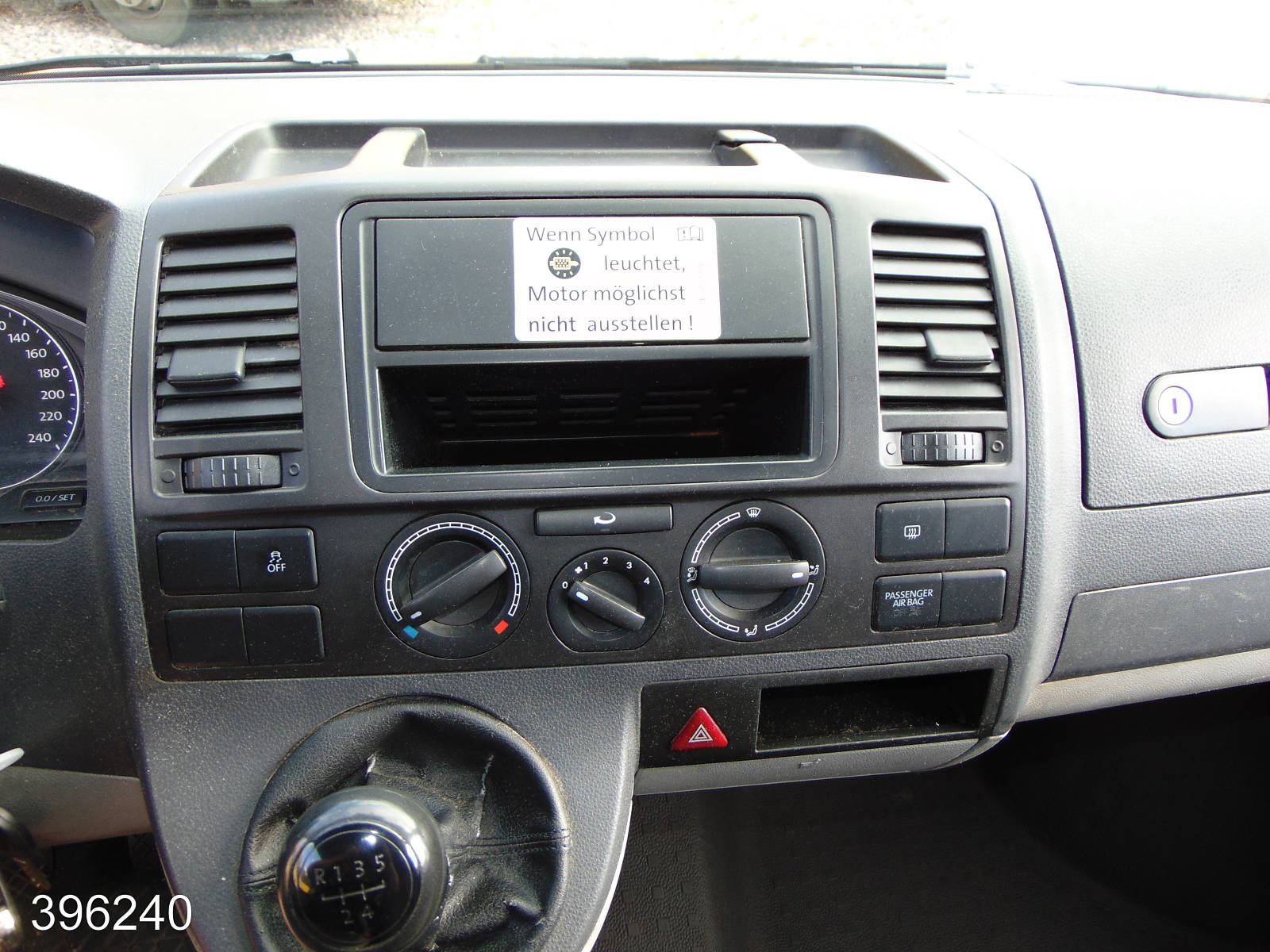 VW T5 Transporter 2.0 TDI 2x Schiebetür-3 Sitzer, Interne Nummer: 396240 Bild Nr. 6