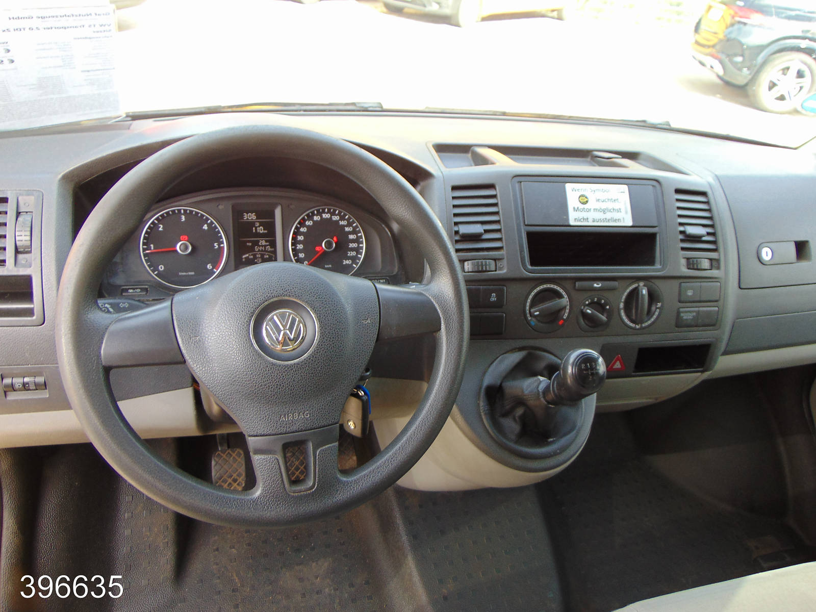VW T5 Transporter 2.0 TDI 2x Schiebetür-3 Sitzer, Interne Nummer: 396635 Bild Nr. 4